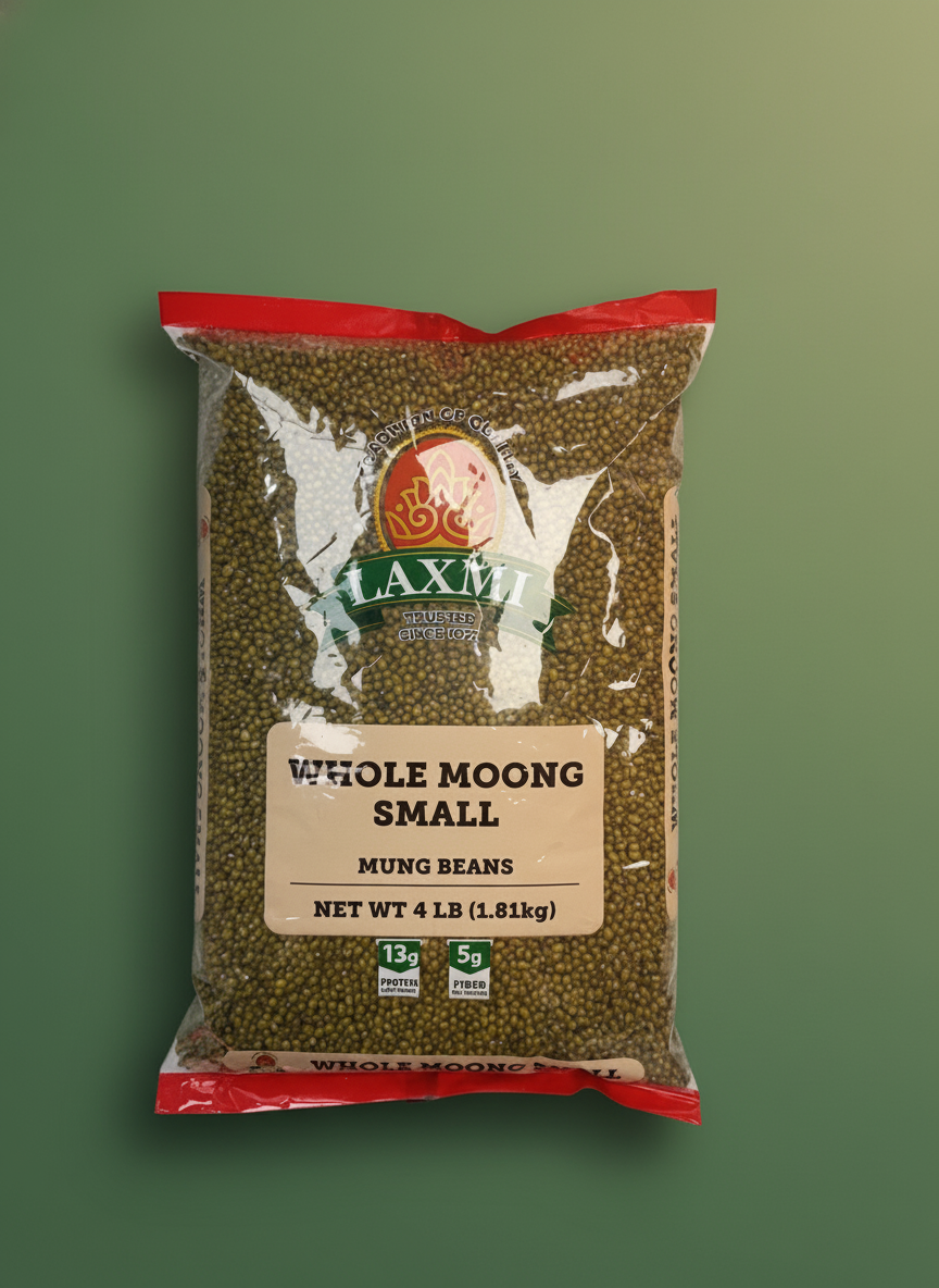 Laxmi Whole Moong Beans 4lb(1.81kg)