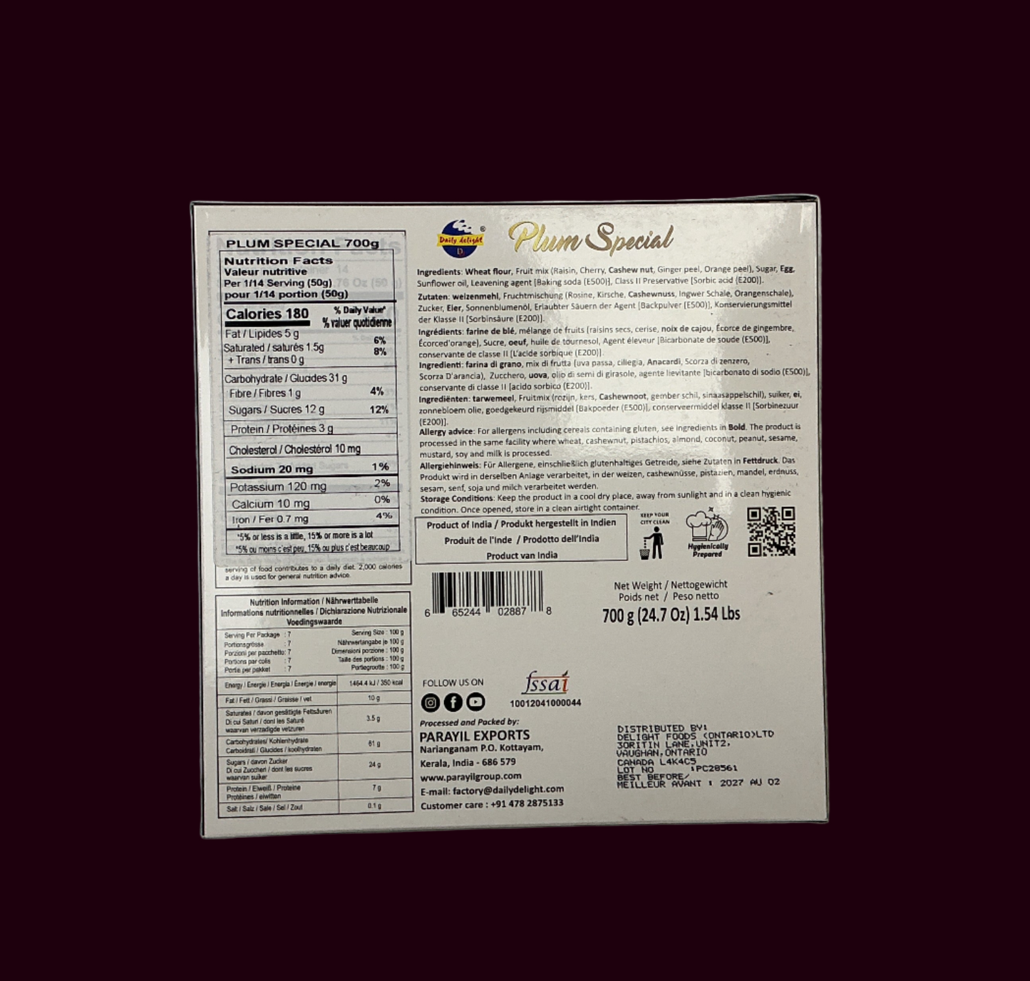 Daily Delight Plum Special - 700g