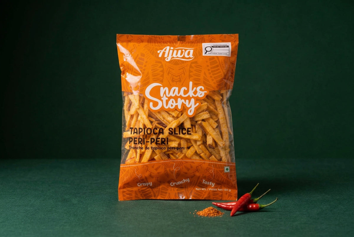 Ajwa tapioca slice peri peri 150gm