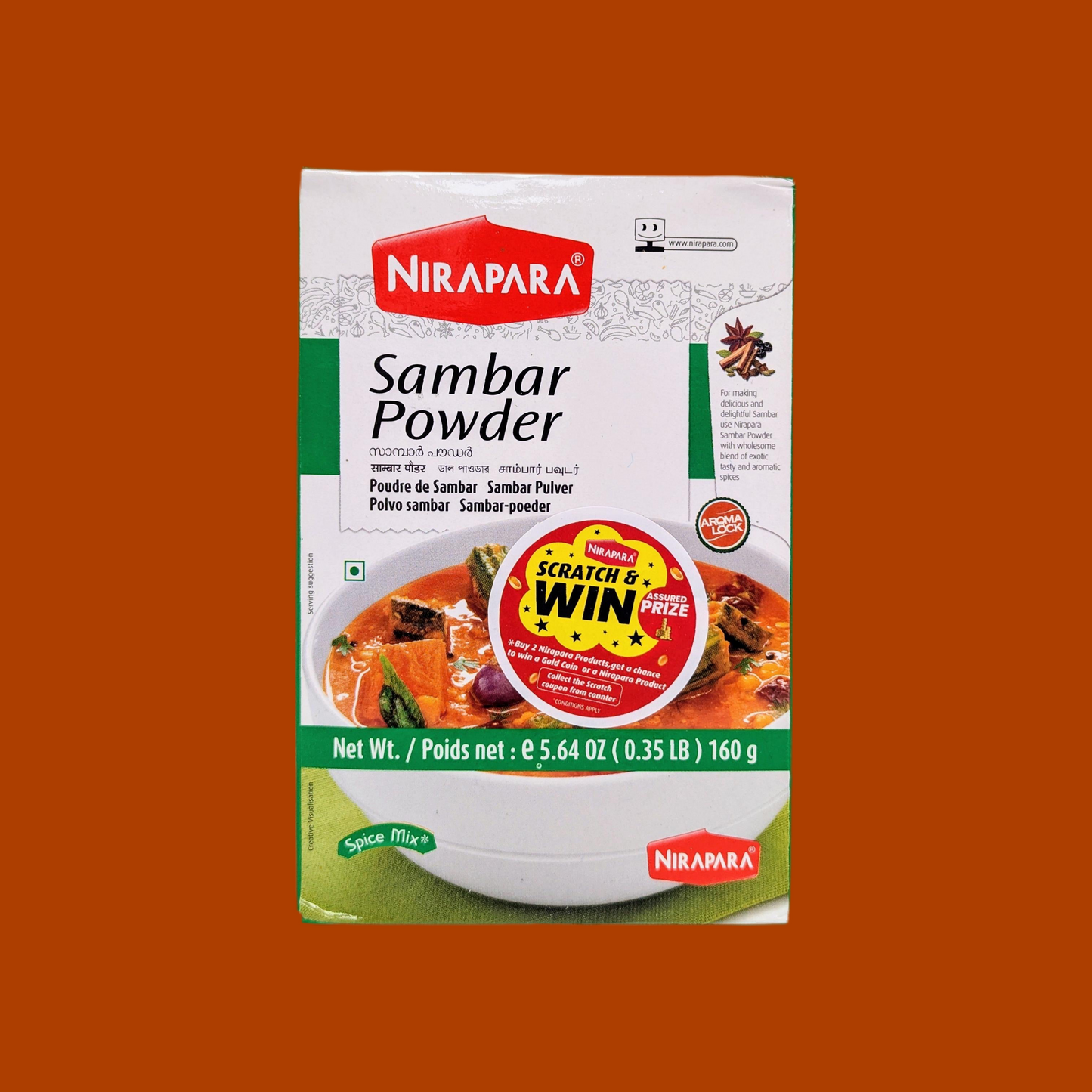 Nirapara Sambar Powder - 160g
