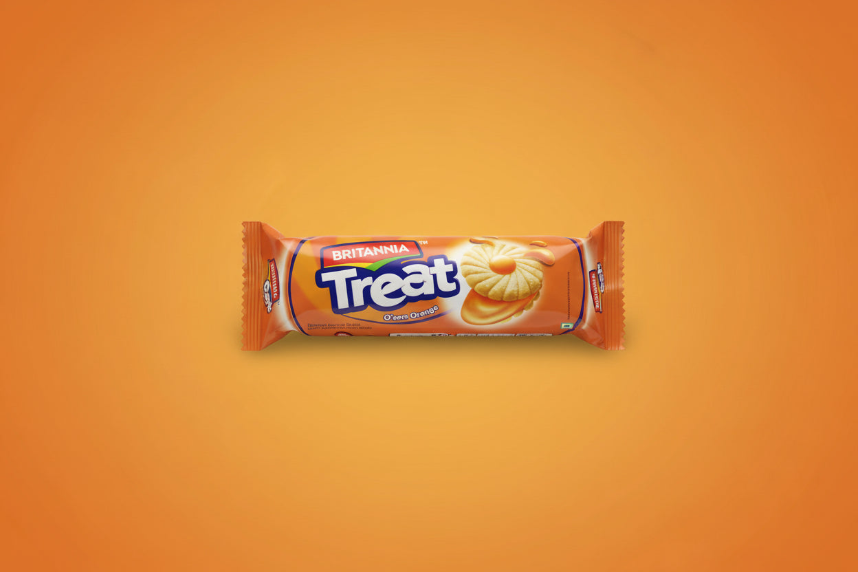 Britannia Orange Cream Treat Biscuit 100g