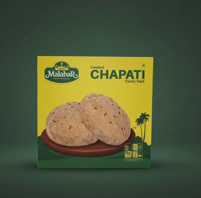 Crown Malabar frozen Cooked Chapati Family Pack 1 kg