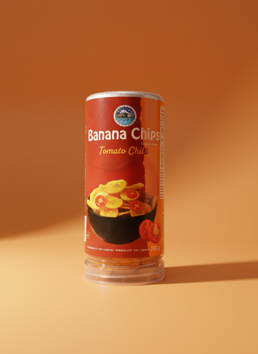 Big M Banana Chips Tomato Chilli 200g