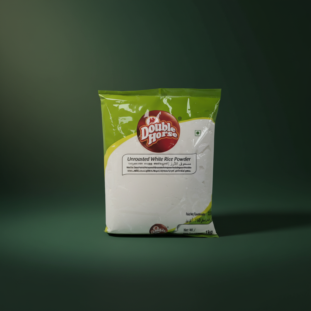 Double Horse Unroasted White Rice Powder - 1kg