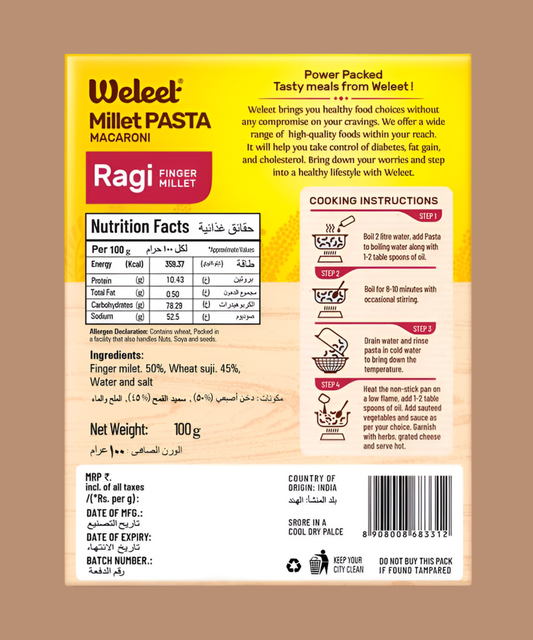 Weleet Ragi Pasta