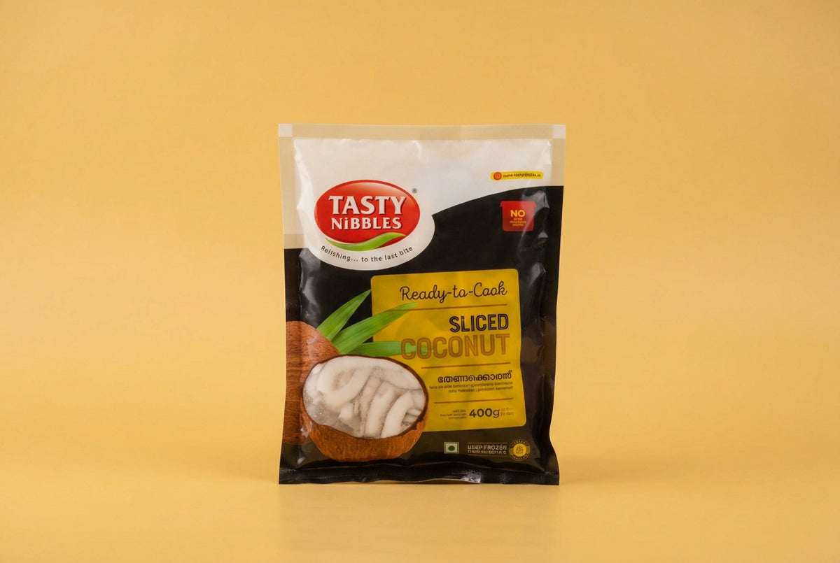 Tasty Nibbles Frozen Sliced Coconut 400g