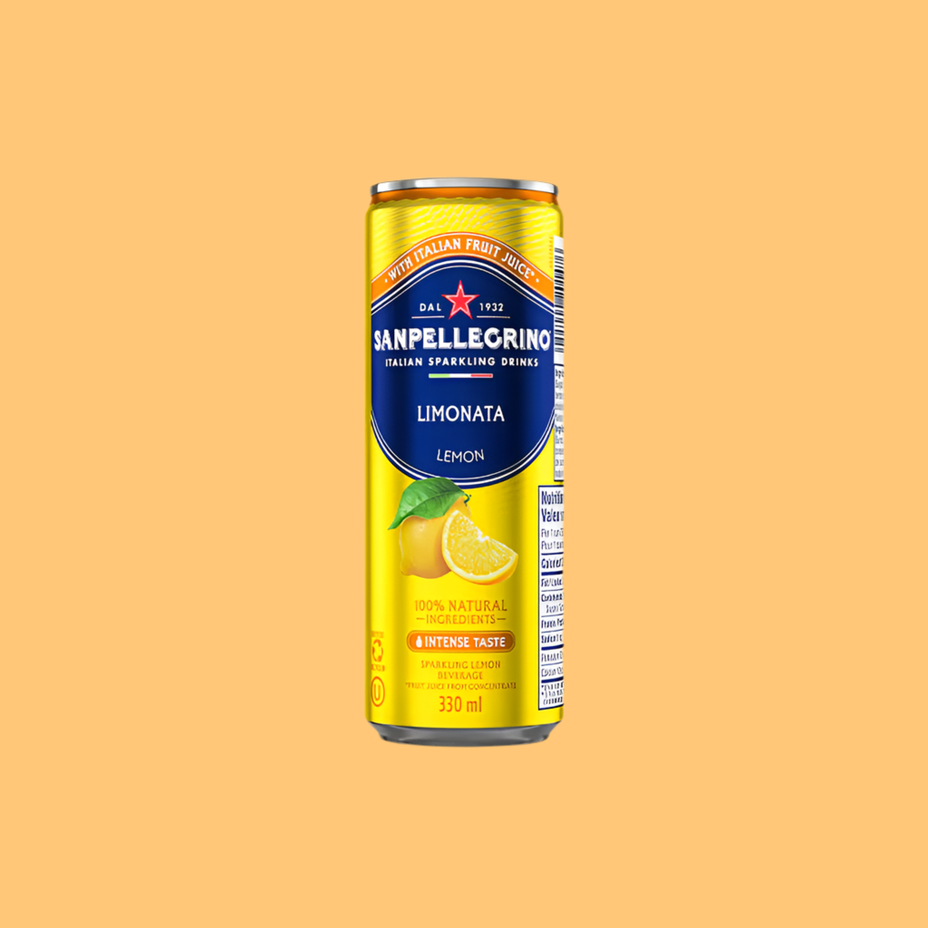 SANPELLEGRINO Natural Italian Sparkling-Lemon, 330ml