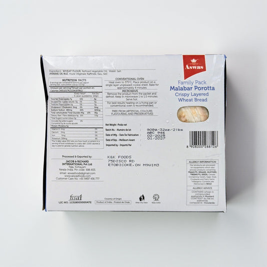 Aswas Frozen Malabar Porotta - 908g