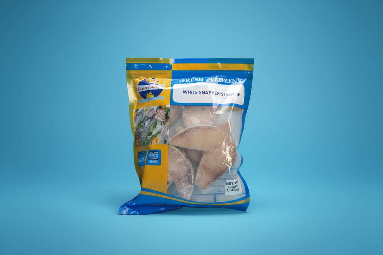 Seafood Delight White Snapper Steak (Vela Meen)-700 gm