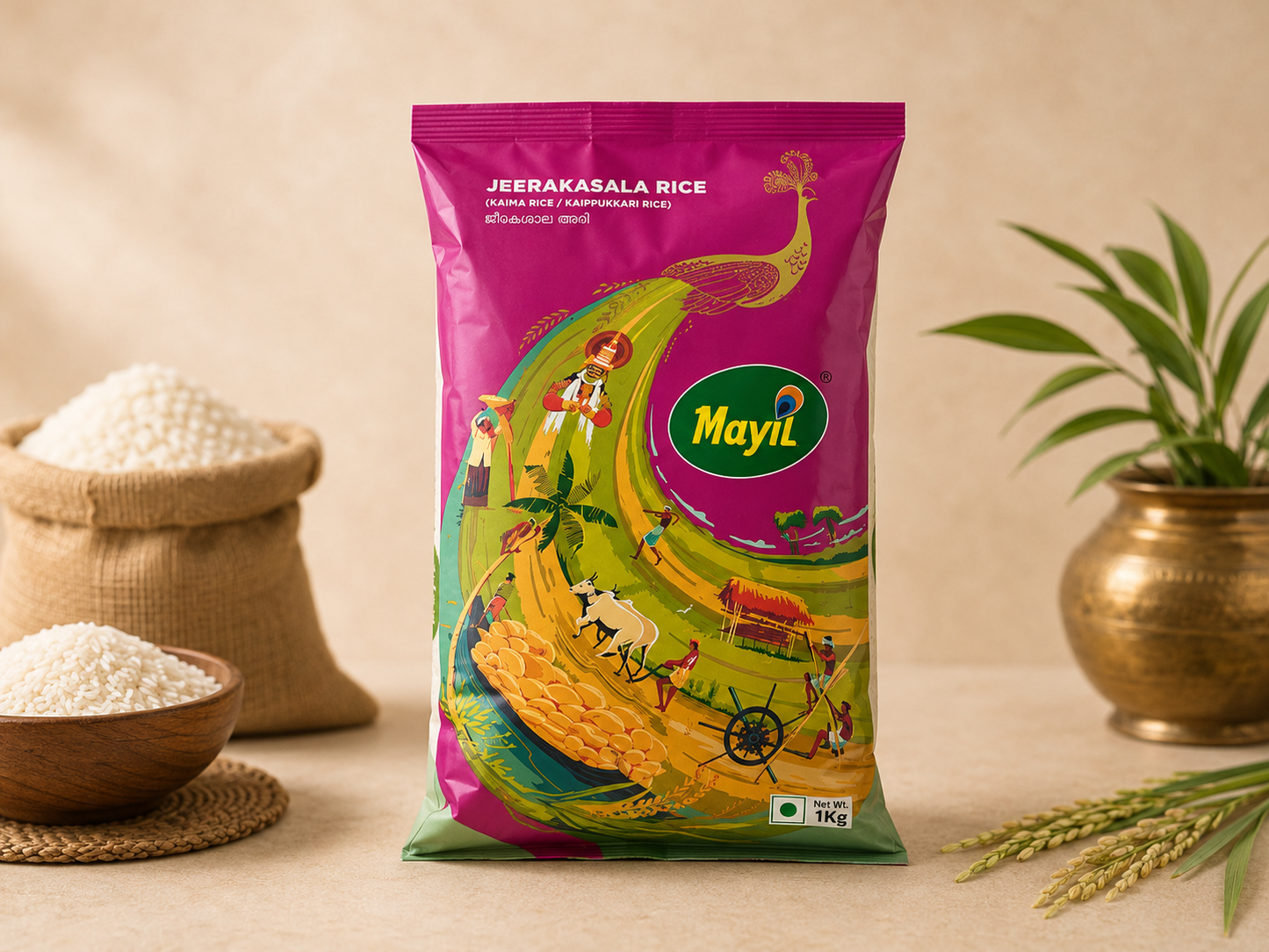 Mayil Jeerakasala Rice 2Kg
