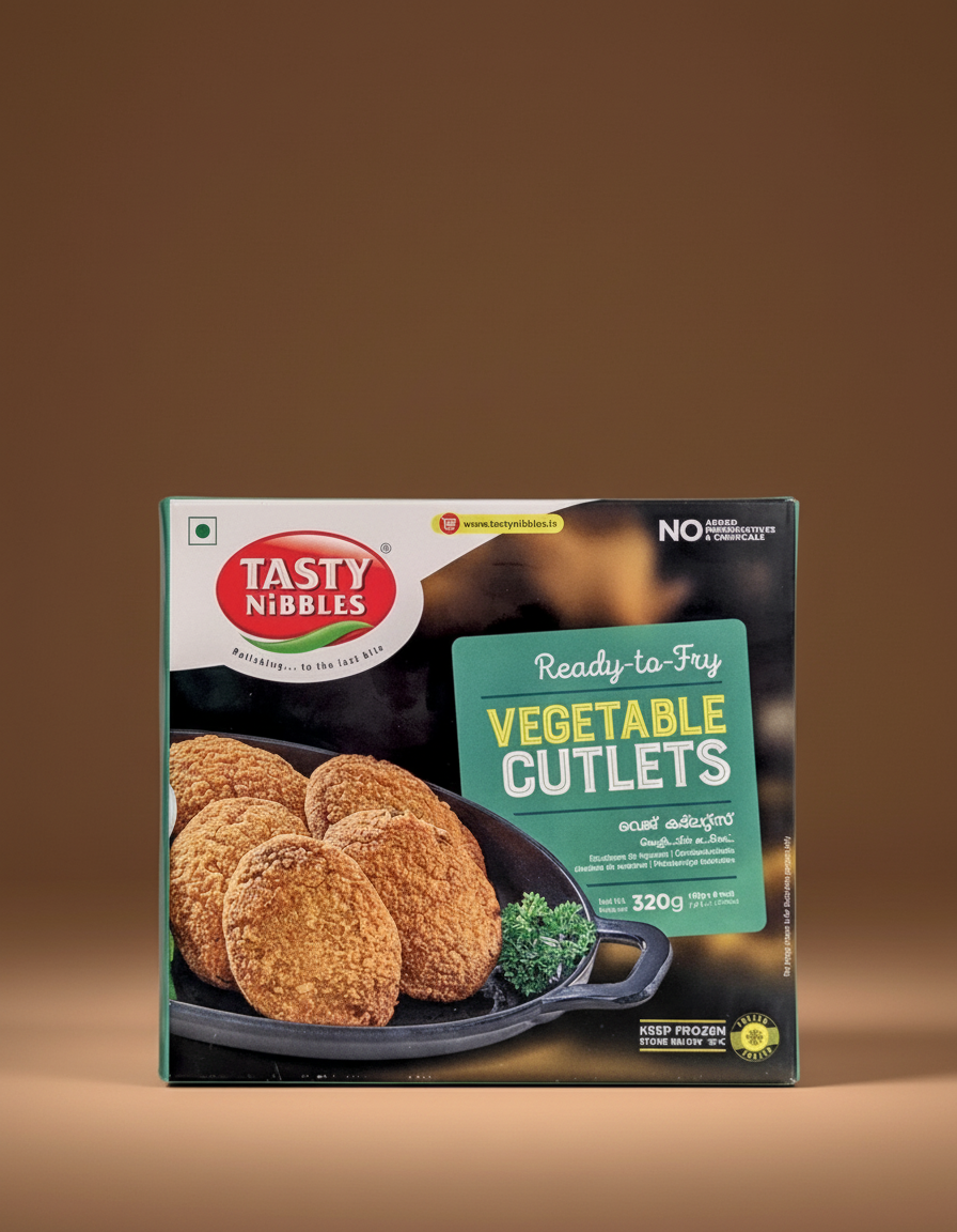 Tasty nibbles Frozen veg cutlet- 320 gm