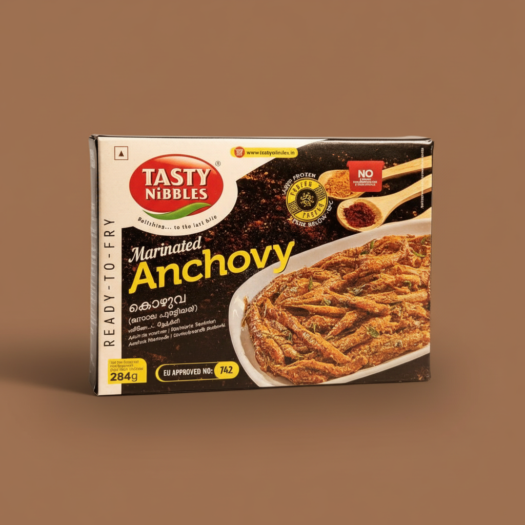 Tasty nibbles frozen marinated anchovy(pan ready)-284 gm