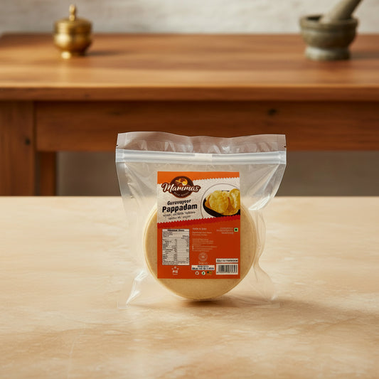 Mammas Guruvayoor Pappadam 200g ( Frozen)