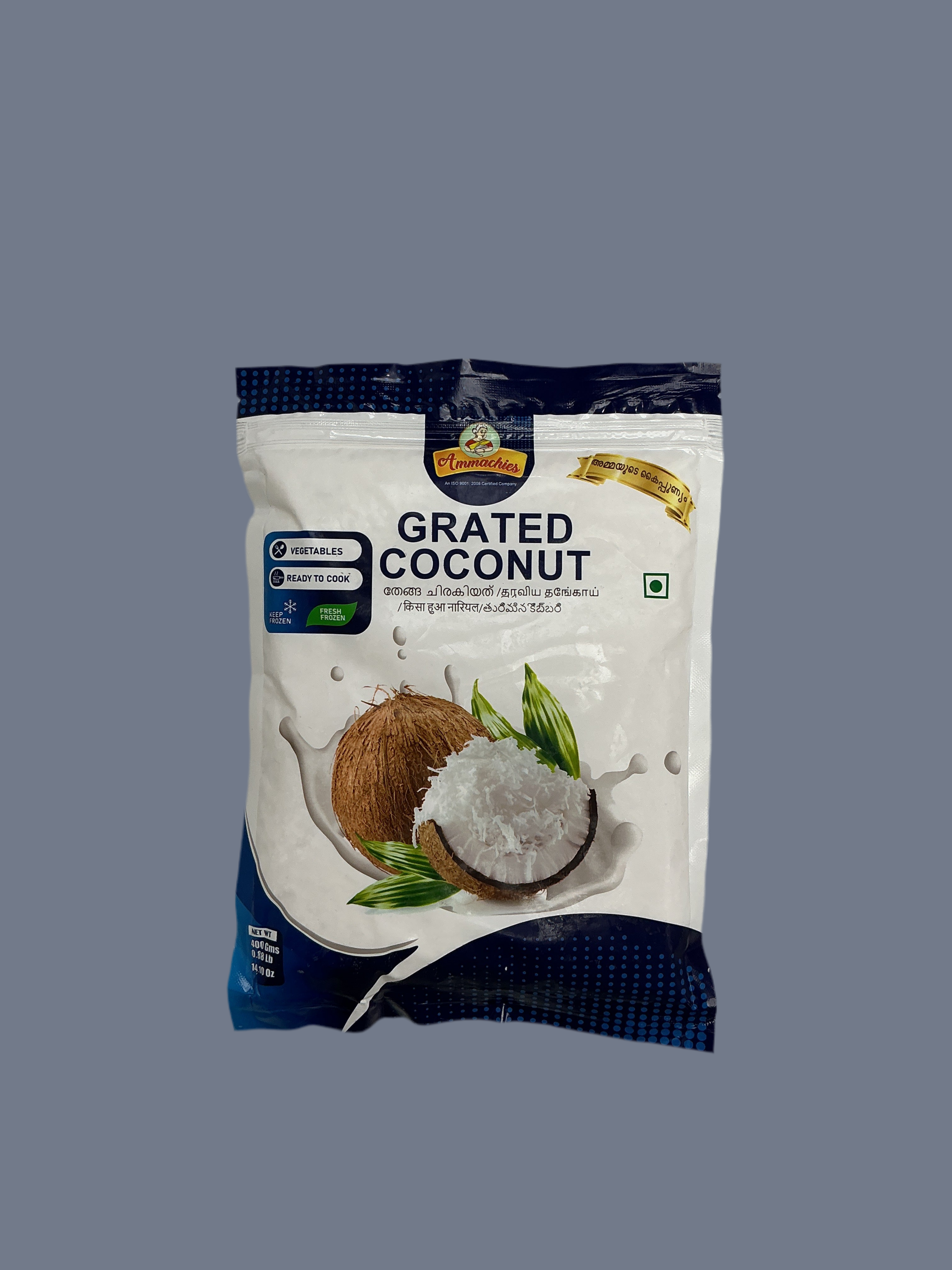 Ammachies Grated Coconut Frozen - 400g