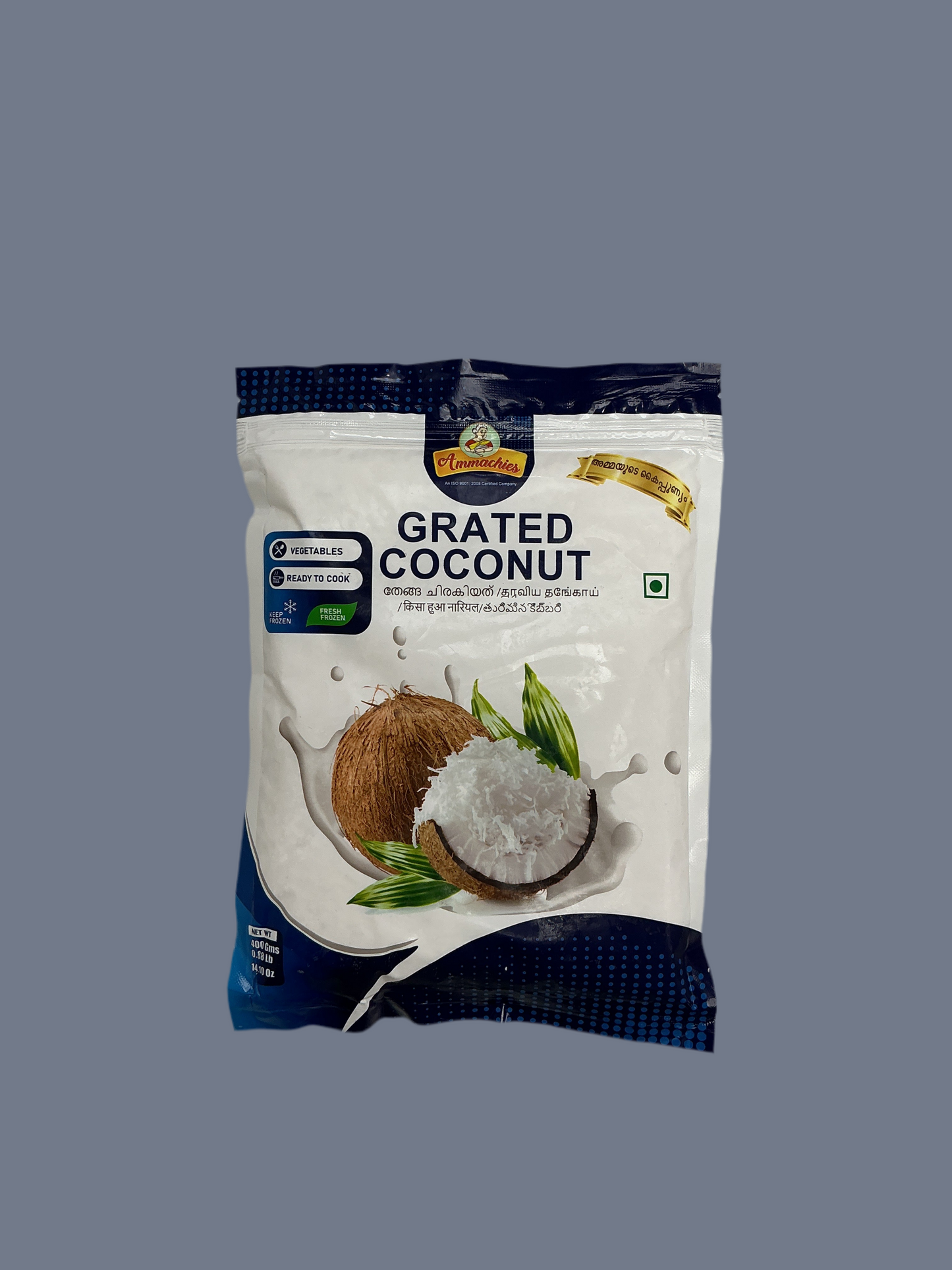 Ammachies Grated Coconut Frozen - 400g