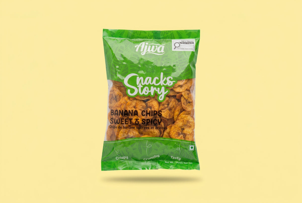 Ajwa plantain chips sweet and spicy 150gm