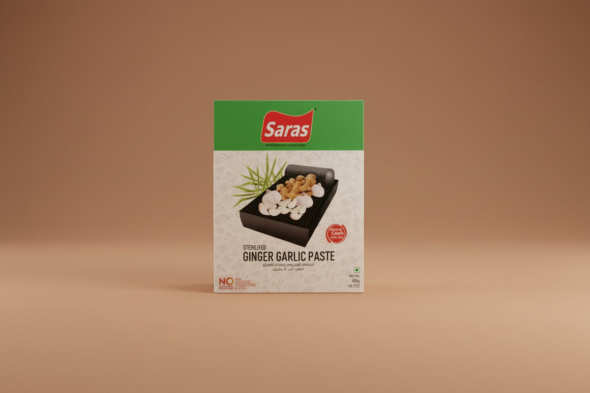 Saras Sterilized Ginger Garlic Paste 400g
