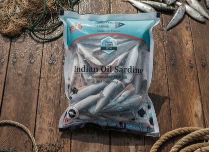 Marine Lines Frozen Sardine (mathi)- 1.5lb