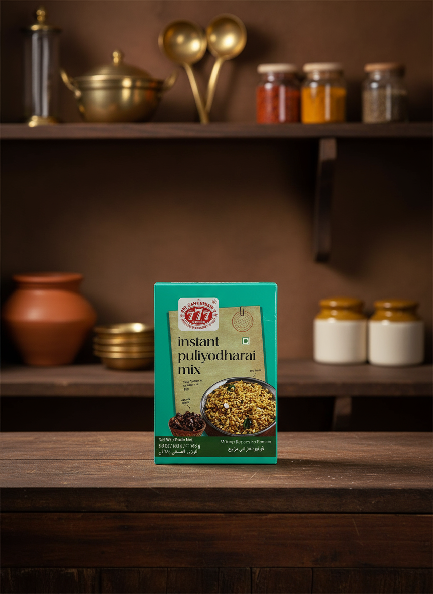 777 instant puliyodharai mix 165g