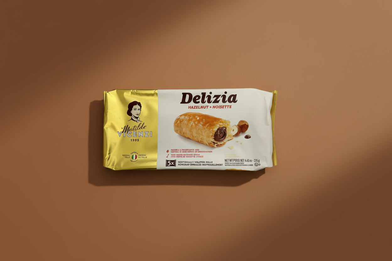 Matilde Vicenzi baked pastry roll Hazelnut 125g