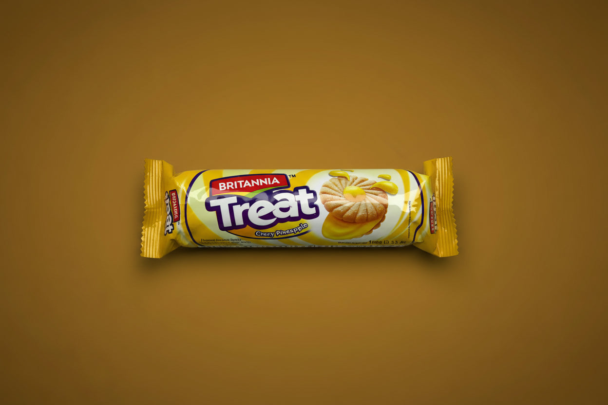 Britannia Pineapple Cream Treat Biscuit 100g