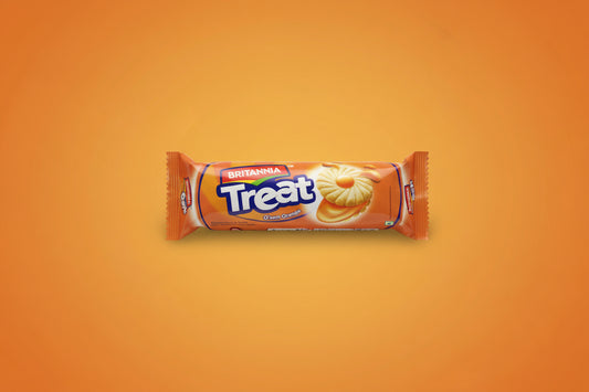 Britannia Orange Cream Treat Biscuit 100g