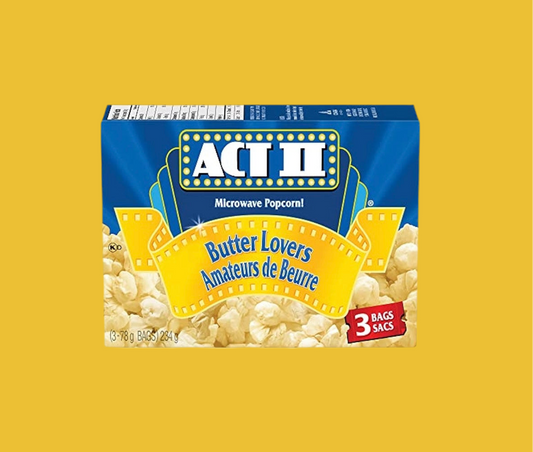 Act ll Microwave Popcorn Butter Lovers 3Bags