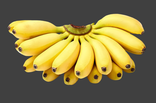 Bunch of bananas on a dark background