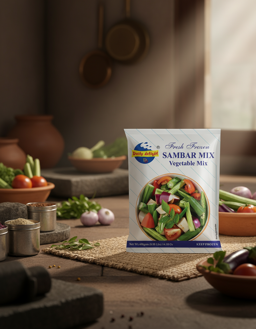 Daily Delight Frozen Sambar Mix 400g