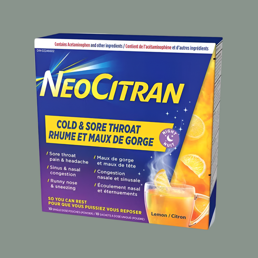 Neo Citran Cold & Sore Throat Night Lemo
