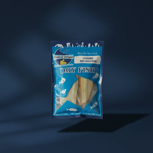 Seafood delight dry sole fish (cleaned) 100g