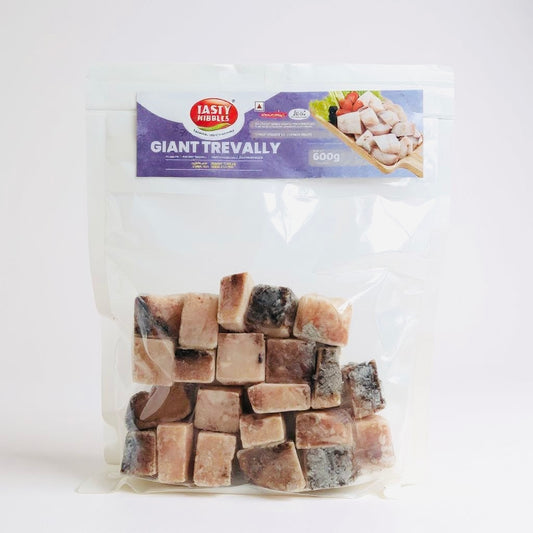 Tasty nibbles frozen giant trevally curry cut-600 gm