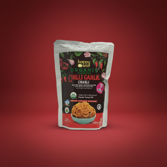 Happy Leaf Chilli Garlic Chakli 150g