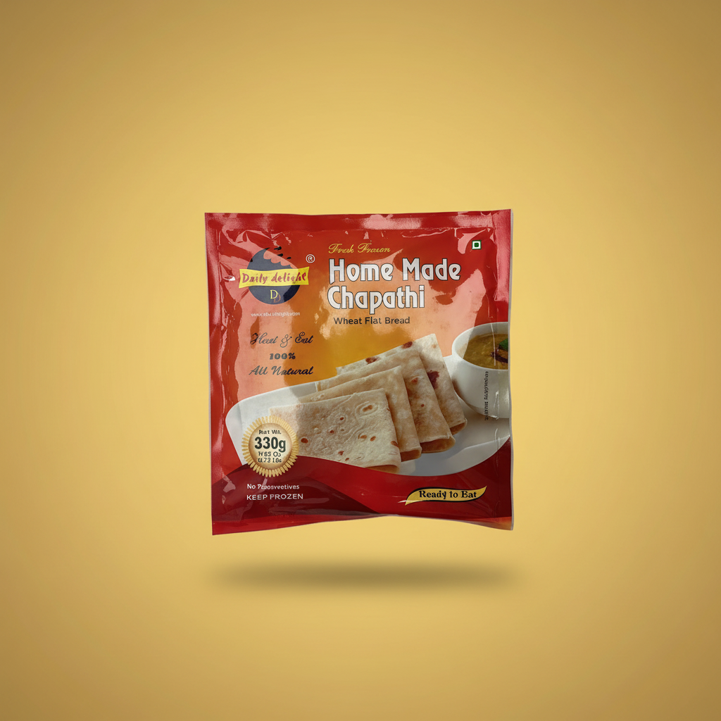 Daily Delight Frozen Home Made chapathi-Ready to Eat