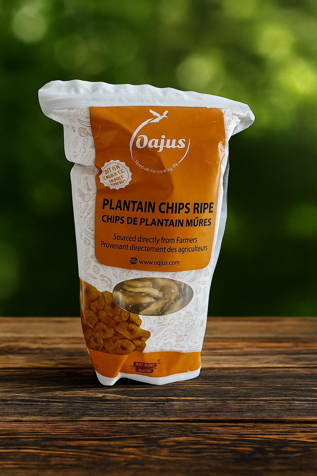 Oajus Plantain Chips Raw