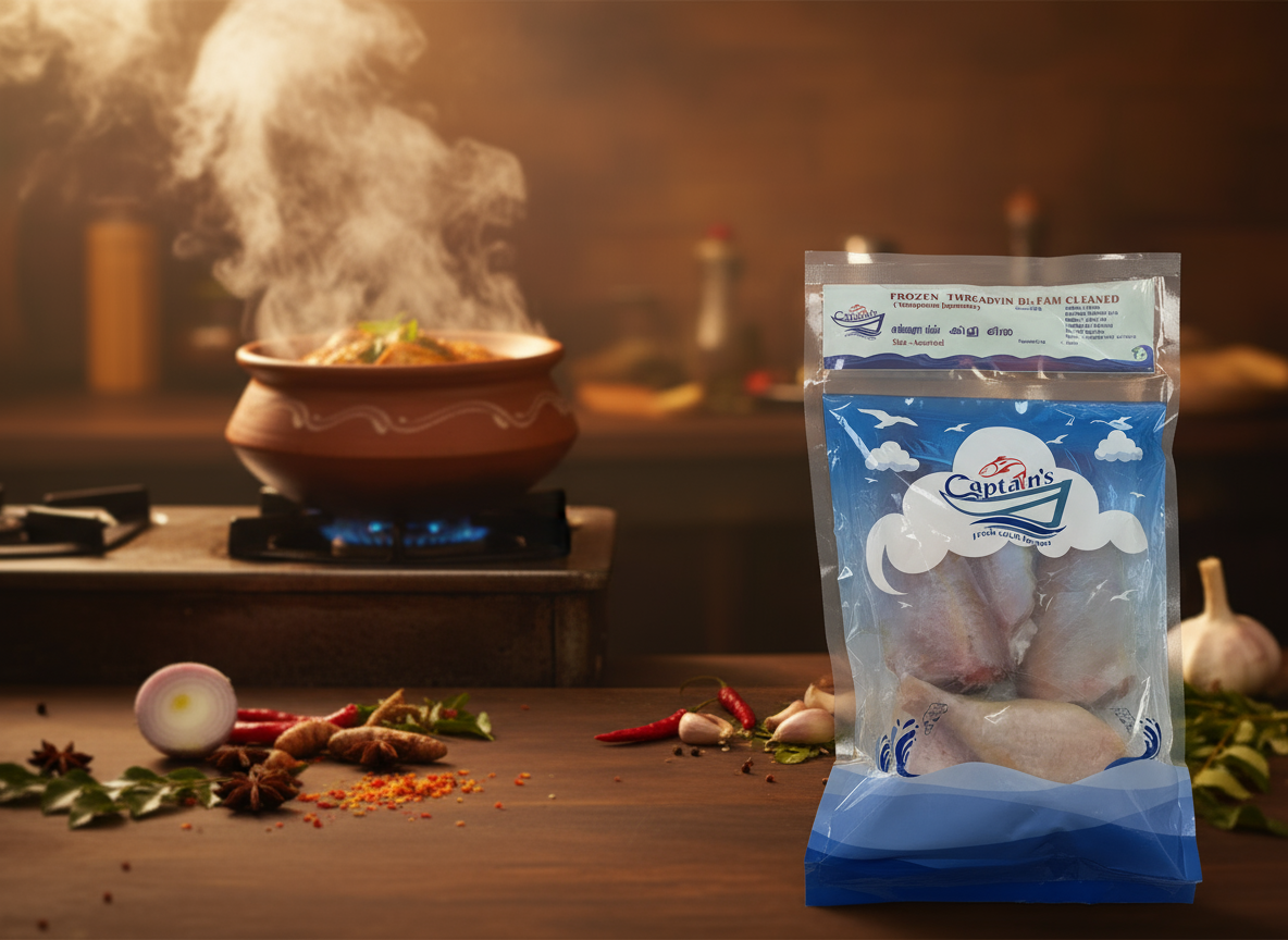 Captain’s Frozen Threadfin Bream (Kilimeen) Cleaned 1.5lb