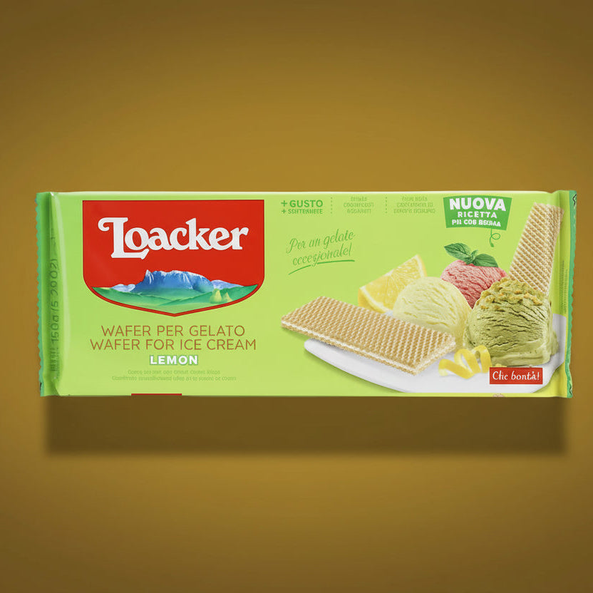 Loacker premium ice-cream lemon wafers- 175G