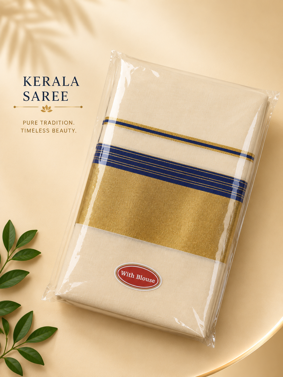 Set Saree with Blouse (BLUE)