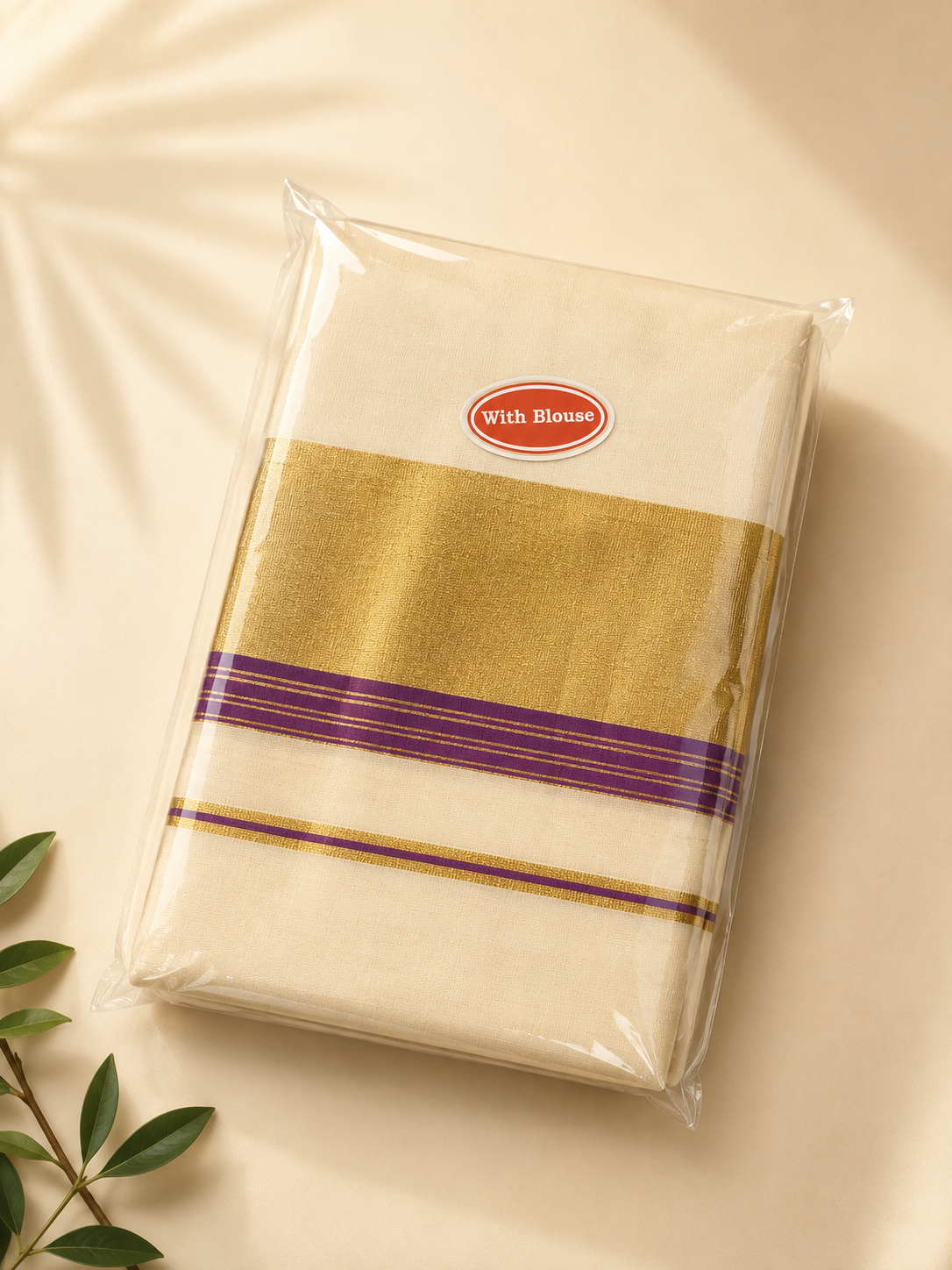 Set Saree with Blouse (PURPLE)