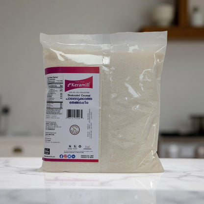 Keramill coconut flour package on a kitchen counter
