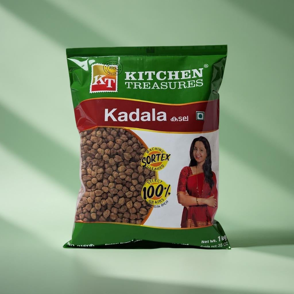 Bag of Kitchen Treasures Kadala on a green background