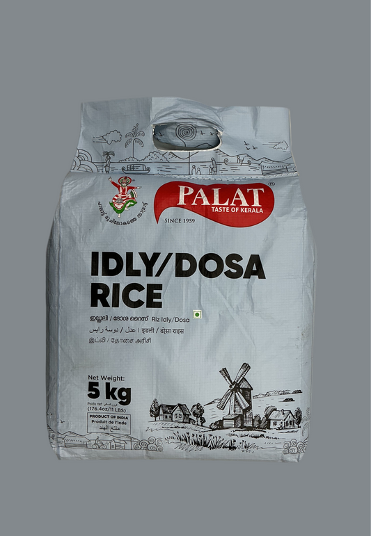 Bag of Palat Idly/Dosa rice on a gray background
