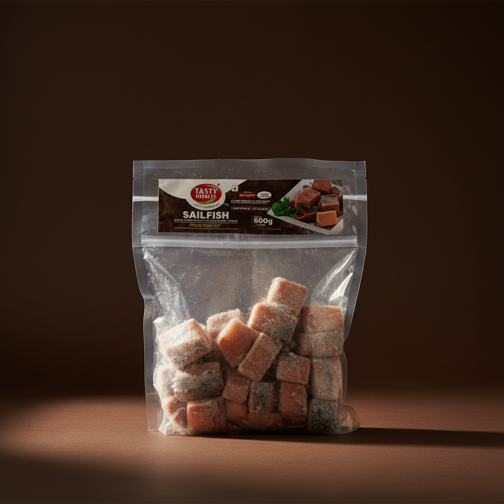 Tasty nibbles frozen sail fish curry cut-600 gm