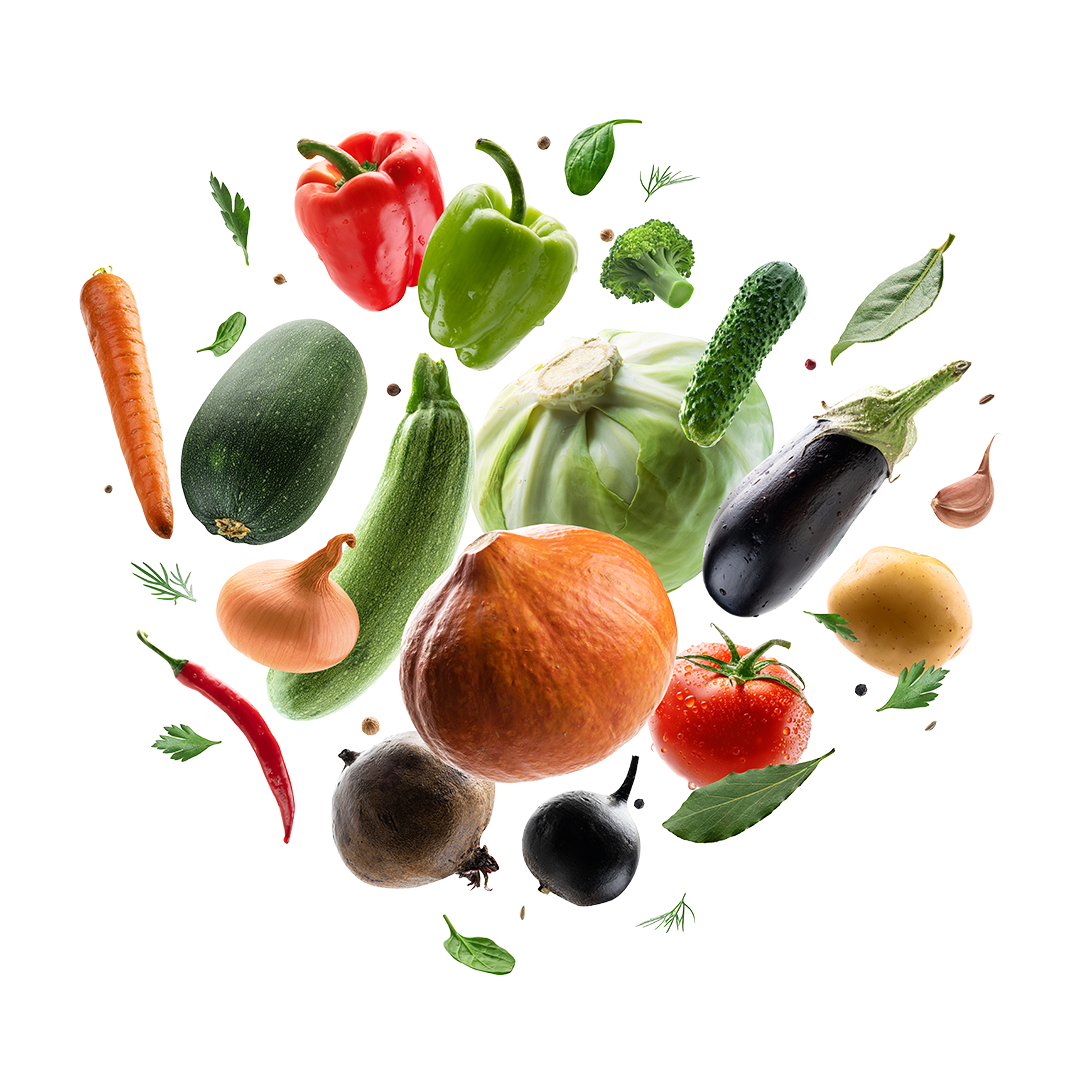 <p>Farm-Fresh Vegetables & Fruits</p>